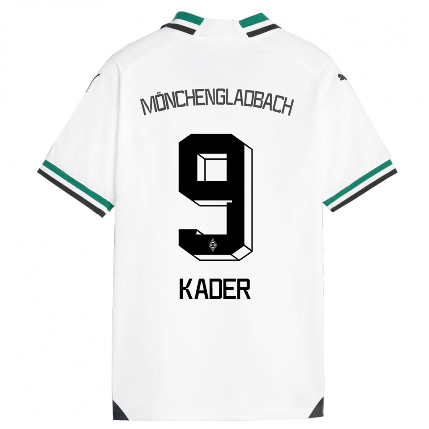 Kids Football Cagatay Kader #9 White Green Home Jersey 2023/24 T-Shirt Canada