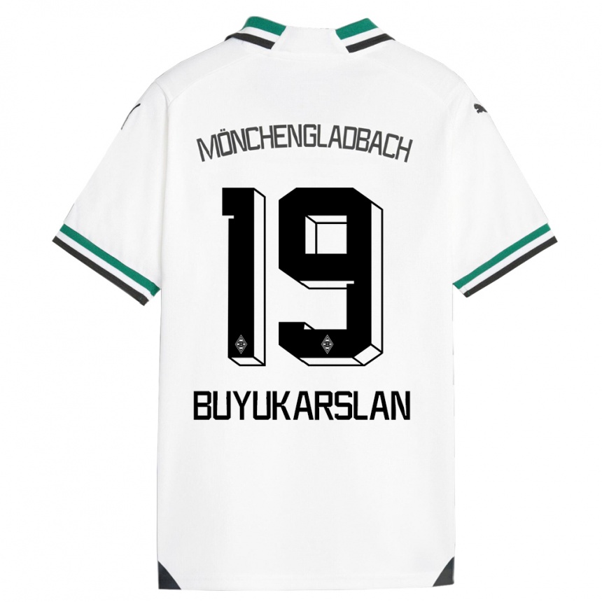 Kids Football Oguzcan Büyükarslan #19 White Green Home Jersey 2023/24 T-Shirt Canada