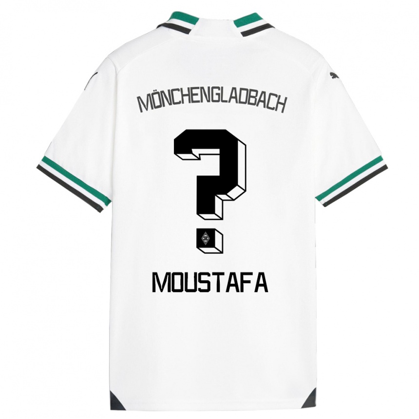 Kids Football Seif Ashraf Moustafa #0 White Green Home Jersey 2023/24 T-Shirt Canada