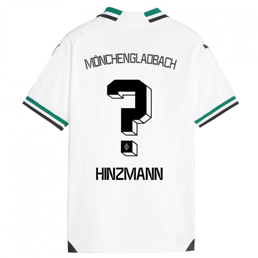 Kids Football Sinan Hinzmann #0 White Green Home Jersey 2023/24 T-Shirt Canada