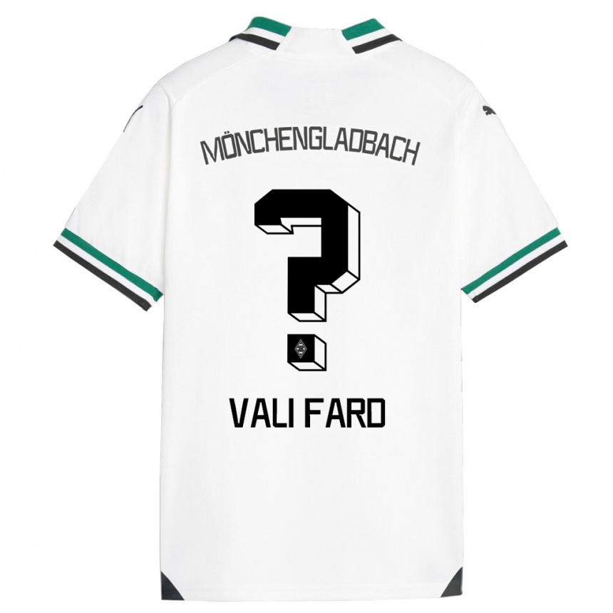 Kids Football Elias Vali Fard #0 White Green Home Jersey 2023/24 T-Shirt Canada