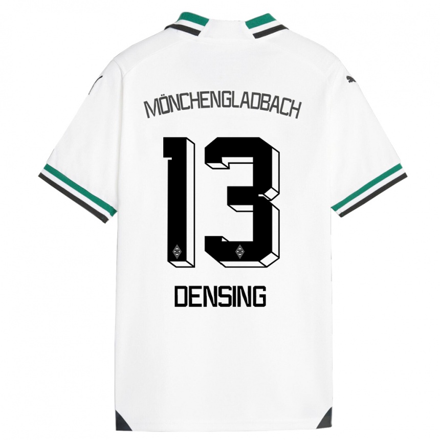 Kids Football Kyra Densing #13 White Green Home Jersey 2023/24 T-Shirt Canada