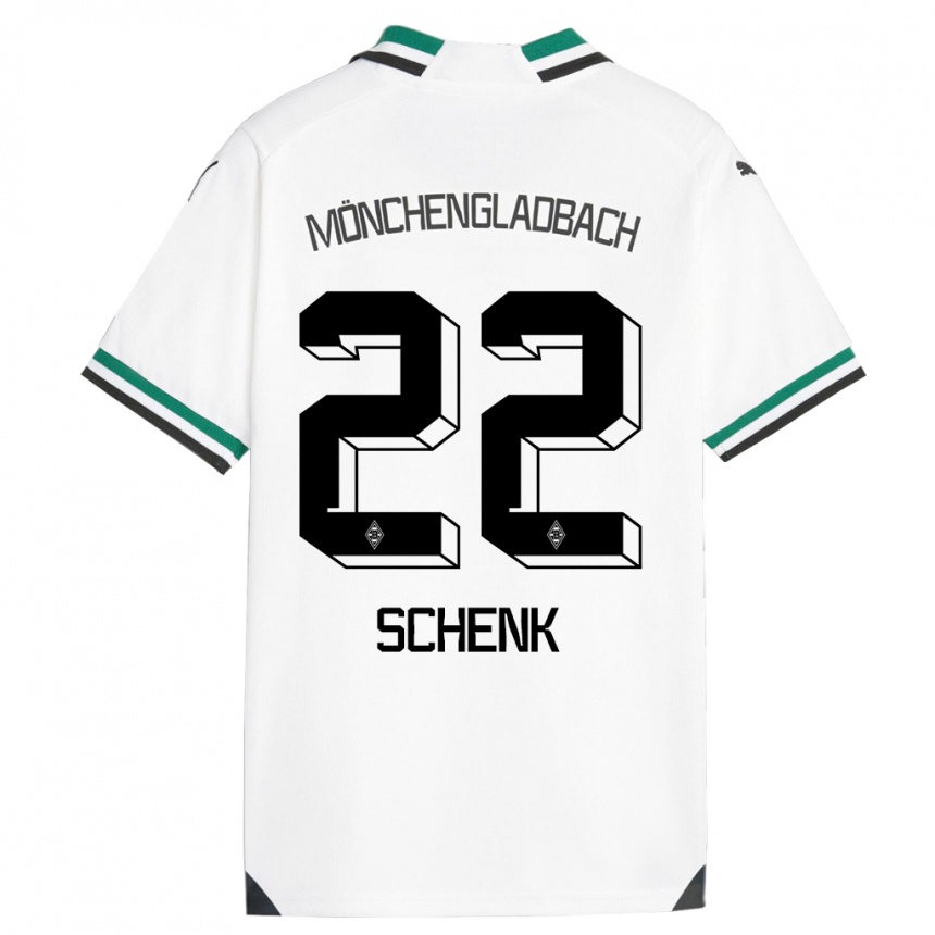 Kids Football Isabel Schenk #22 White Green Home Jersey 2023/24 T-Shirt Canada