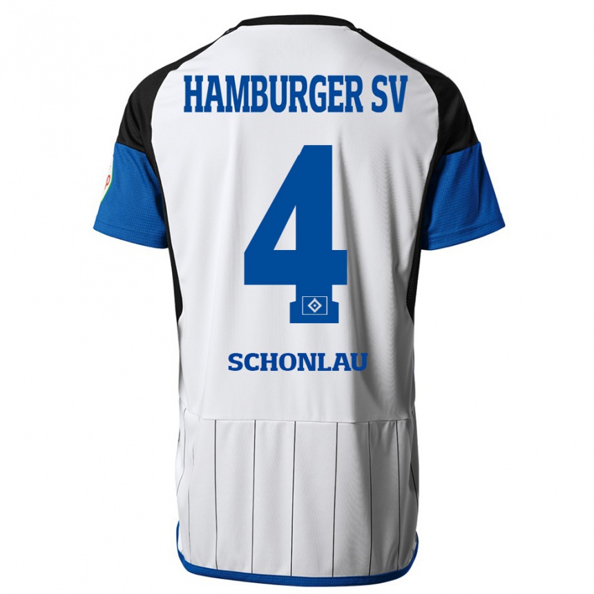 Enfant Football Maillot Sebastian Schonlau #4 Blanc Tenues Domicile 2023/24 Canada