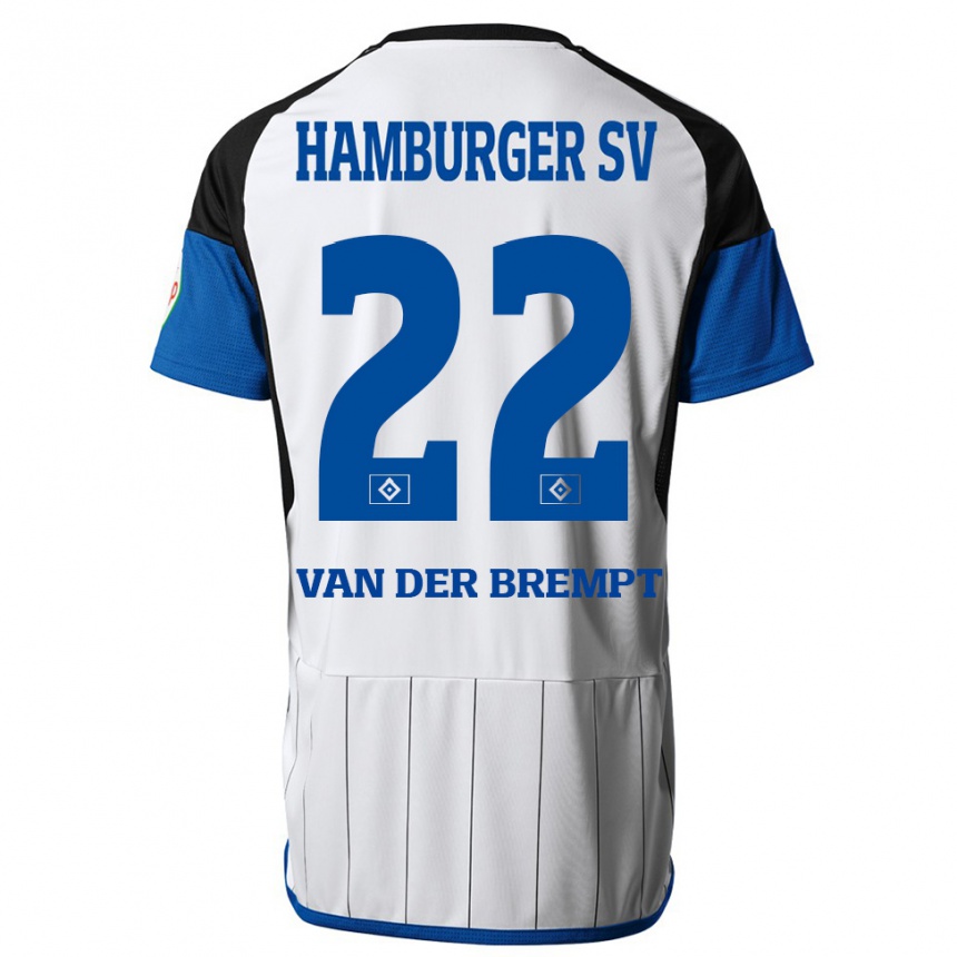 Kids Football Ignace Van Der Brempt #22 White Home Jersey 2023/24 T-Shirt Canada