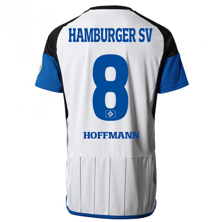 Enfant Football Maillot Nick Hoffmann #8 Blanc Tenues Domicile 2023/24 Canada