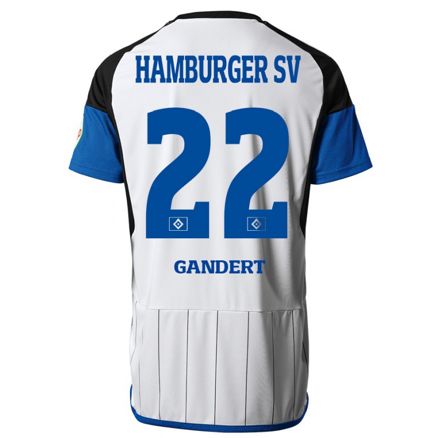 Enfant Football Maillot Jeremy Gandert #22 Blanc Tenues Domicile 2023/24 Canada