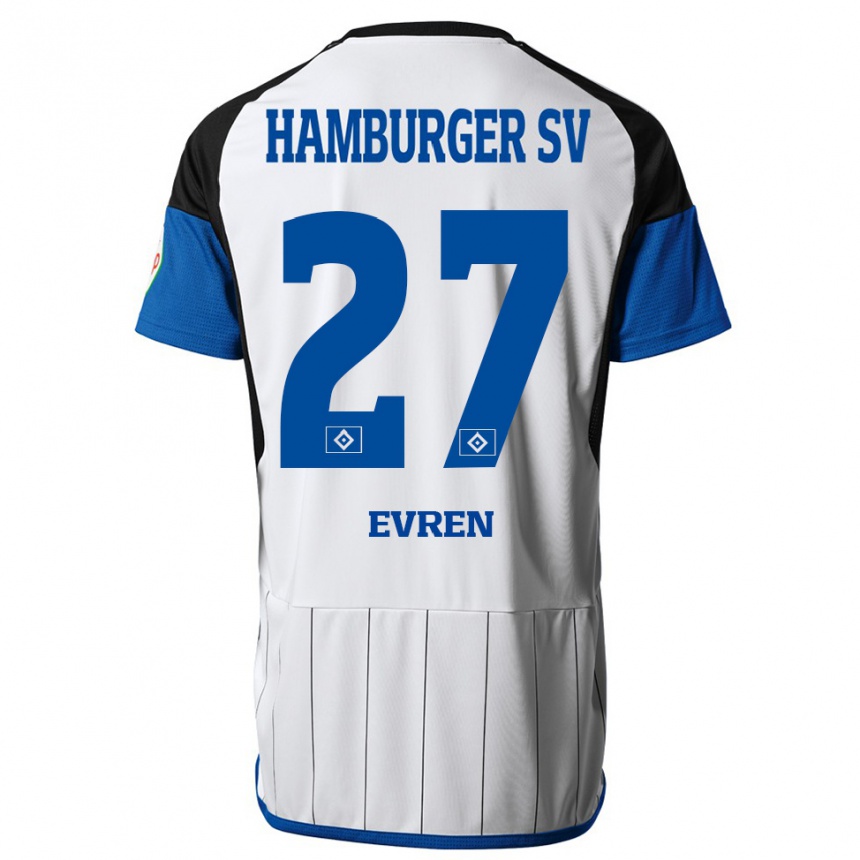 Enfant Football Maillot Batuhan Evren #27 Blanc Tenues Domicile 2023/24 Canada