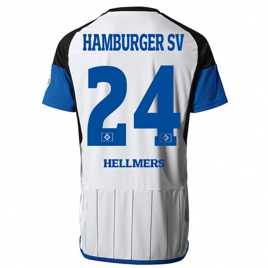 Enfant Football Maillot Maximilian Hellmers #24 Blanc Tenues Domicile 2023/24 Canada