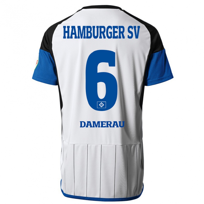 Kids Football Alexander Werner Damerau #6 White Home Jersey 2023/24 T-Shirt Canada