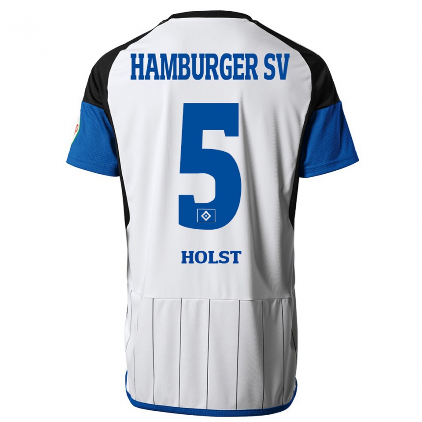 Enfant Football Maillot Evelyn Holst #5 Blanc Tenues Domicile 2023/24 Canada