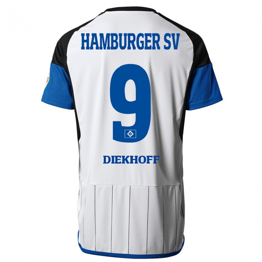 Enfant Football Maillot Henrike Diekhoff #9 Blanc Tenues Domicile 2023/24 Canada