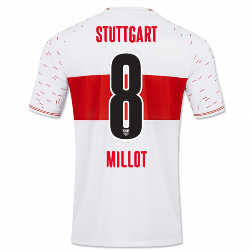 Kids Football Enzo Millot #8 White Home Jersey 2023/24 T-Shirt Canada