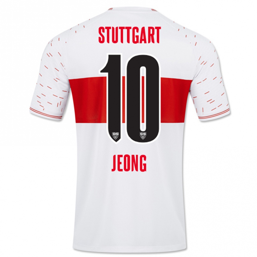 Kids Football Woo-Yeong Jeong #10 White Home Jersey 2023/24 T-Shirt Canada