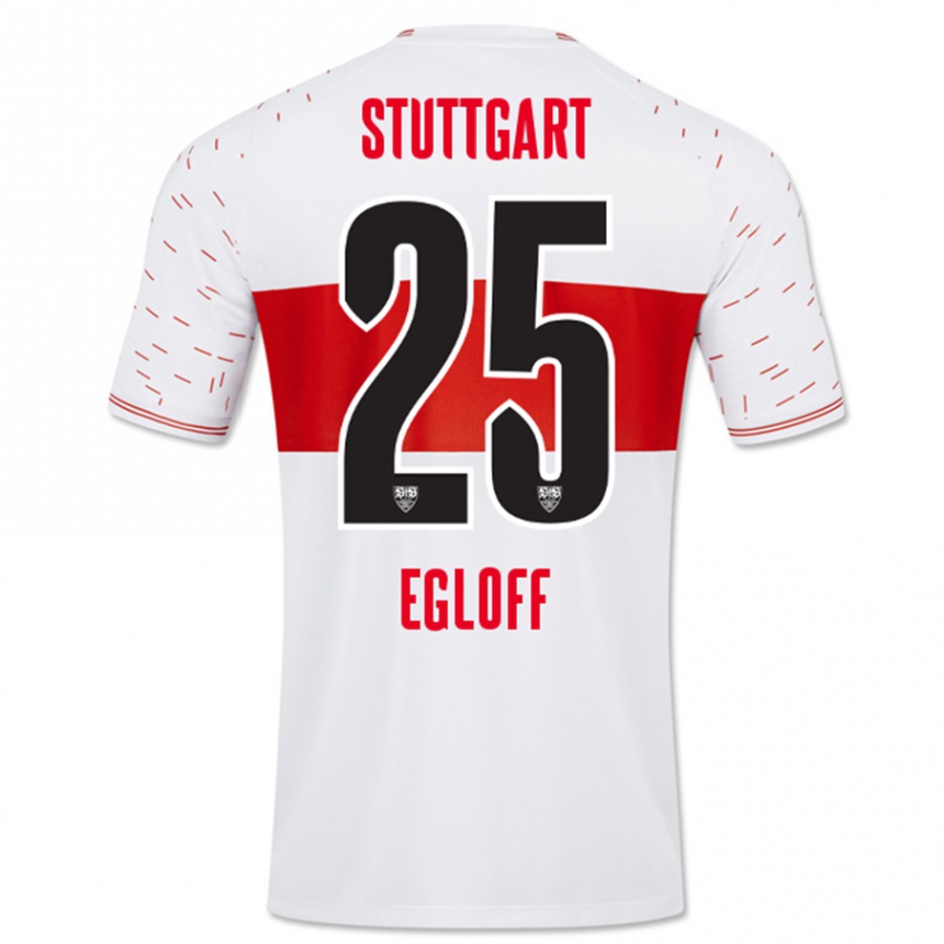 Enfant Football Maillot Lilian Egloff #25 Blanc Tenues Domicile 2023/24 Canada