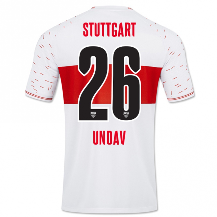 Kids Football Deniz Undav #26 White Home Jersey 2023/24 T-Shirt Canada