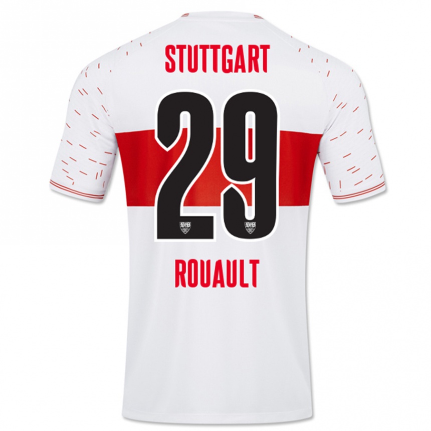 Kids Football Anthony Rouault #29 White Home Jersey 2023/24 T-Shirt Canada