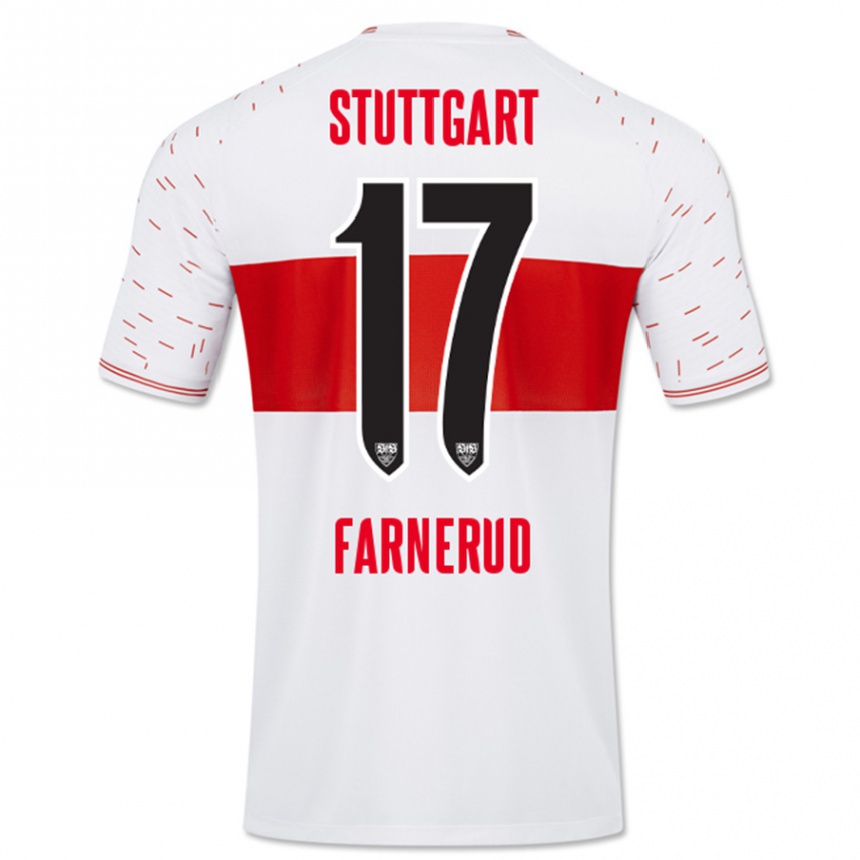 Kids Football Colin Farnerud #17 White Home Jersey 2023/24 T-Shirt Canada