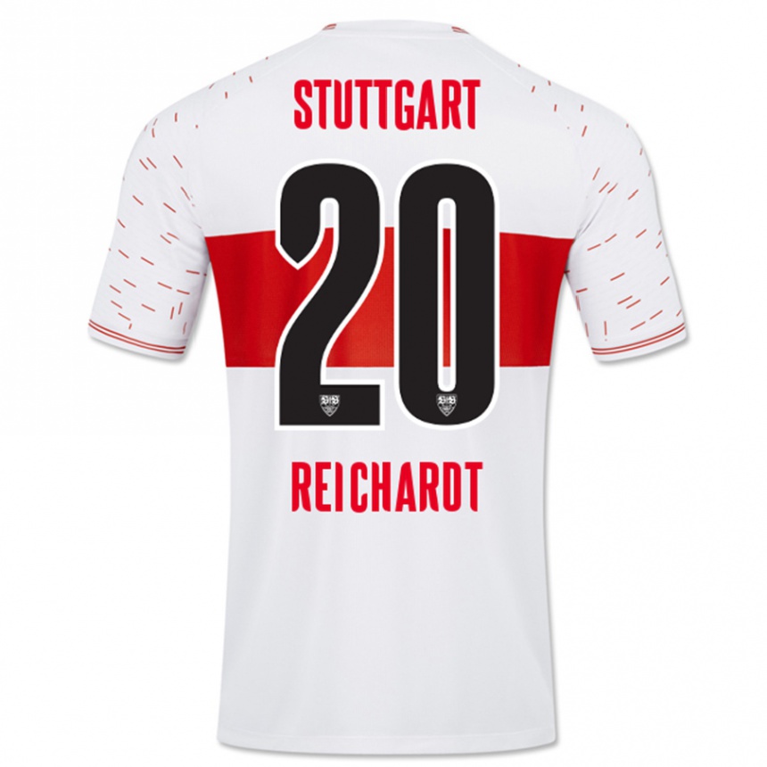 Kids Football Leon Reichardt #20 White Home Jersey 2023/24 T-Shirt Canada