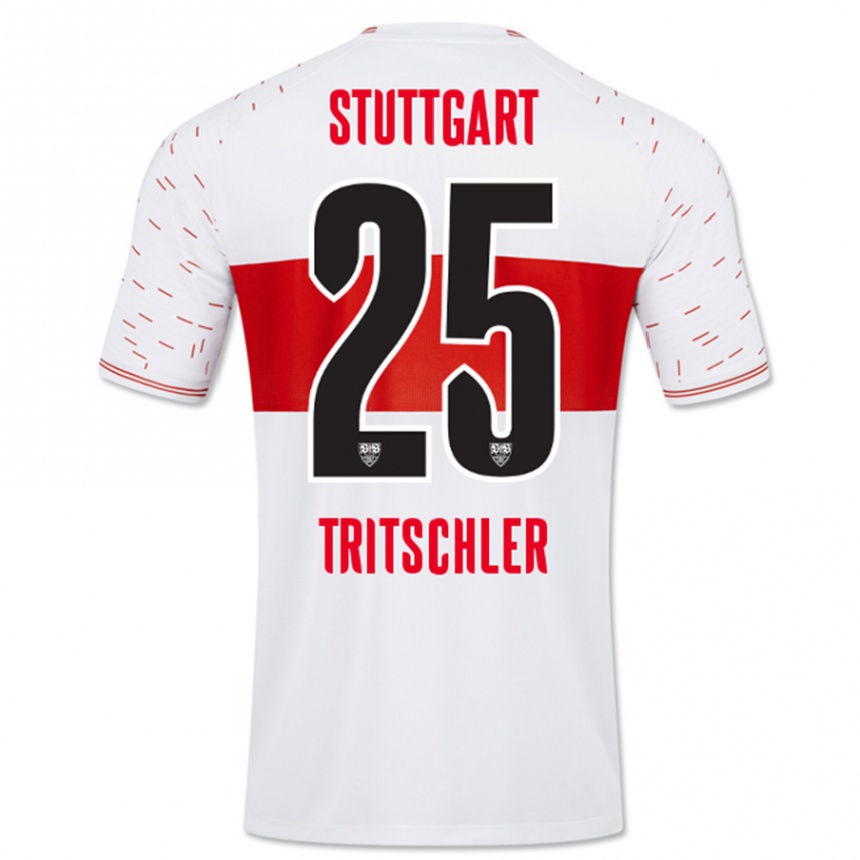 Kids Football David Tritschler #25 White Home Jersey 2023/24 T-Shirt Canada