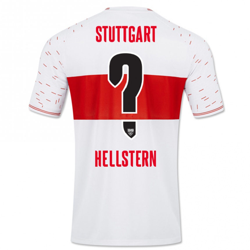 Kids Football Florian Hellstern #0 White Home Jersey 2023/24 T-Shirt Canada