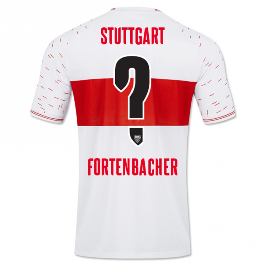 Kids Football Jannik Fortenbacher #0 White Home Jersey 2023/24 T-Shirt Canada