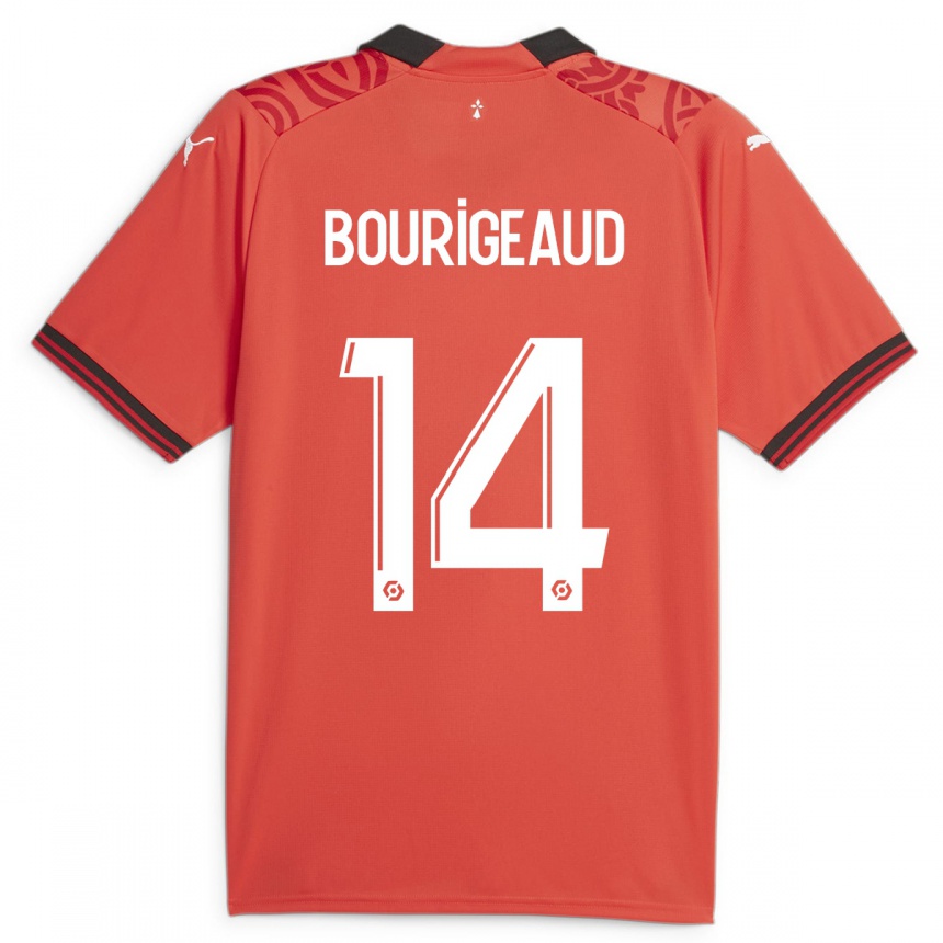 Enfant Football Maillot Benjamin Bourigeaud #14 Rouge Tenues Domicile 2023/24 Canada