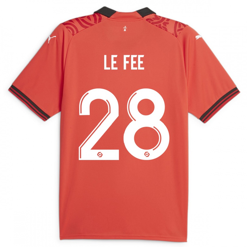 Enfant Football Maillot Enzo Le Fée #28 Rouge Tenues Domicile 2023/24 Canada