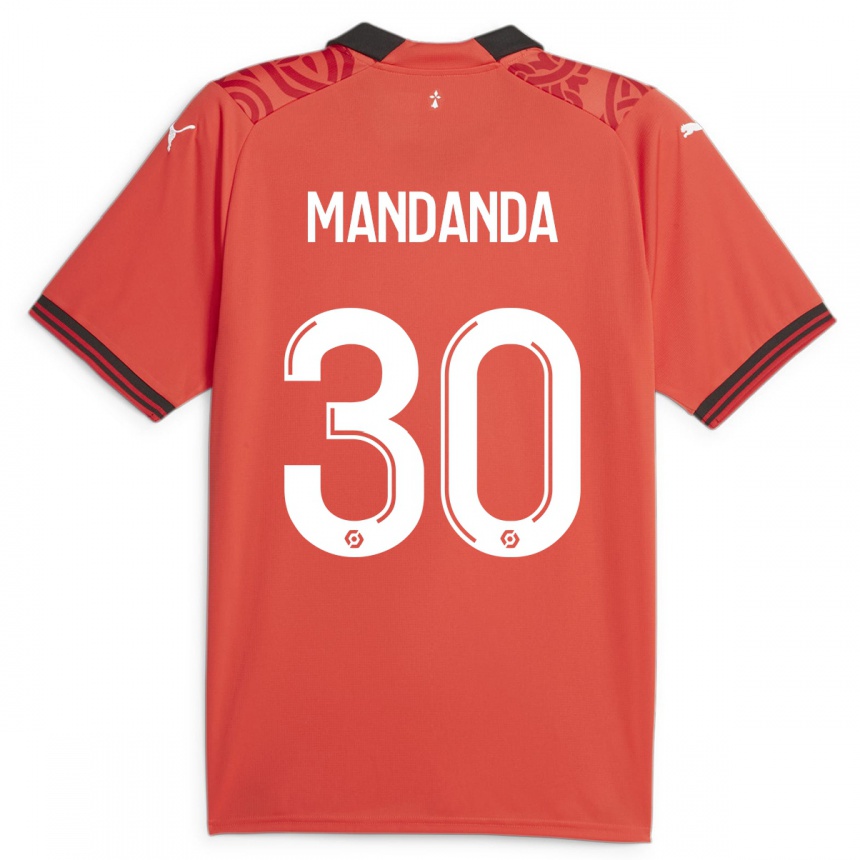 Enfant Football Maillot Steve Mandanda #30 Rouge Tenues Domicile 2023/24 Canada