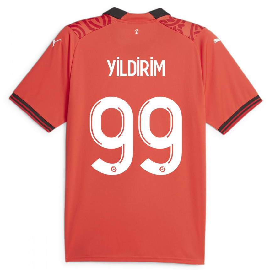 Kids Football Bertuğ Yıldırım #99 Red Home Jersey 2023/24 T-Shirt Canada