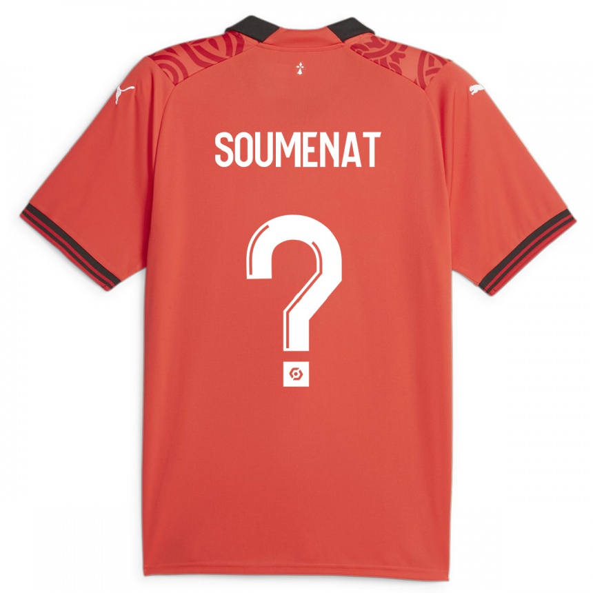 Enfant Football Maillot Flavien Soumenat #0 Rouge Tenues Domicile 2023/24 Canada