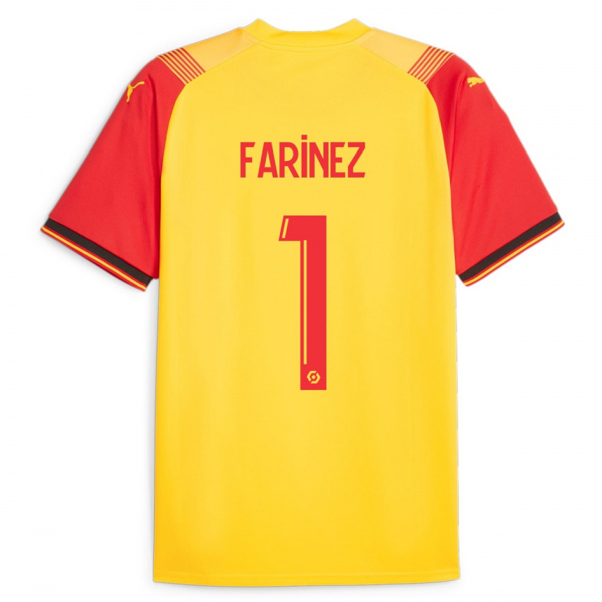 Kids Football Wuilker Fariñez #1 Yellow Home Jersey 2023/24 T-Shirt Canada