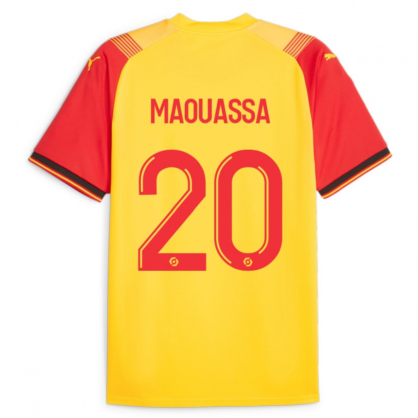 Kids Football Faitout Maouassa #20 Yellow Home Jersey 2023/24 T-Shirt Canada