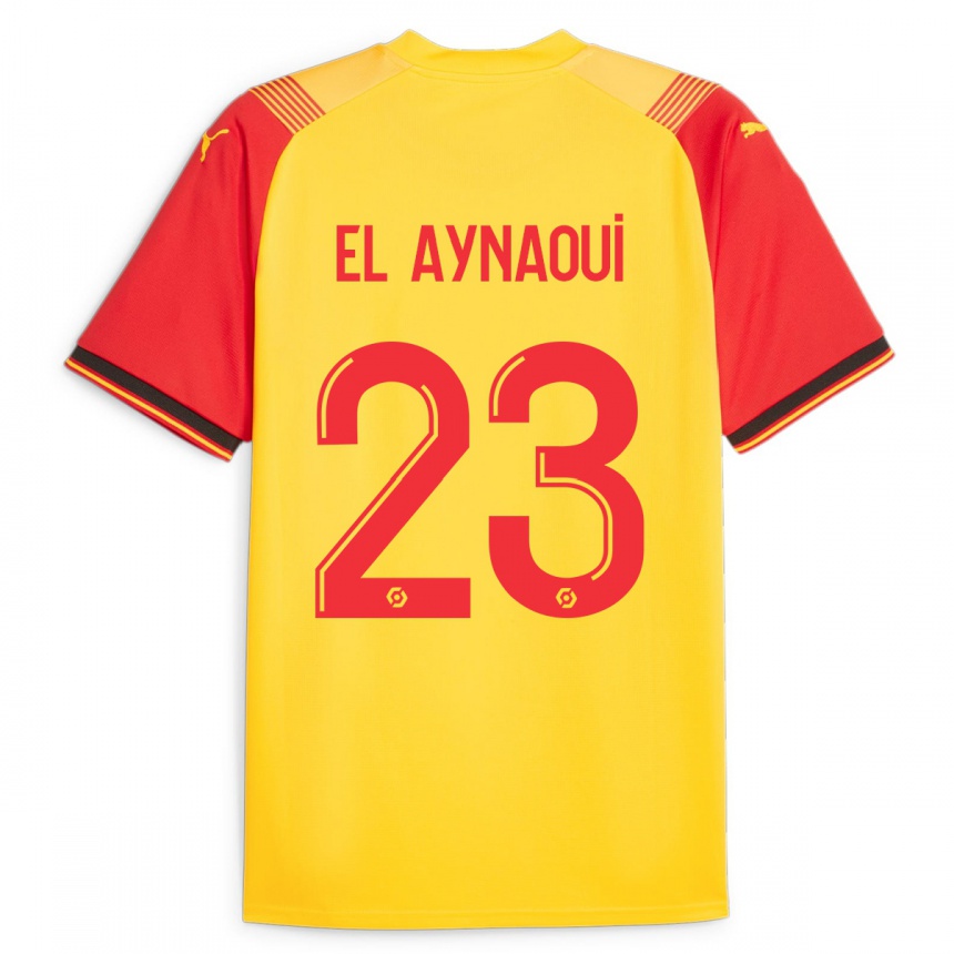 Kids Football Neil El Aynaoui #23 Yellow Home Jersey 2023/24 T-Shirt Canada