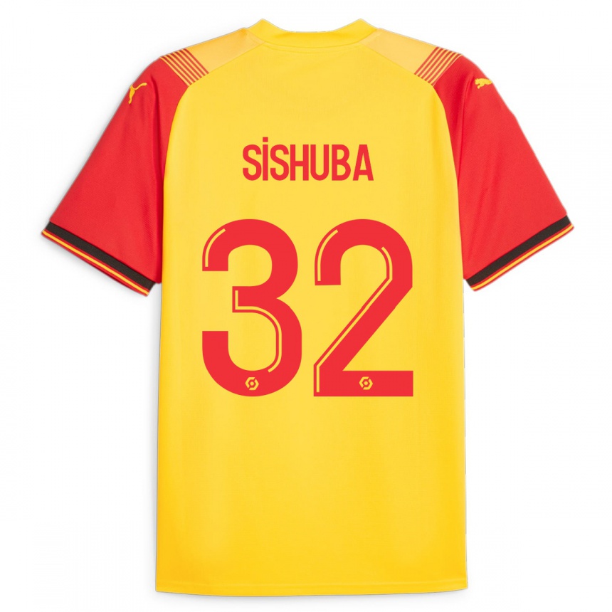 Enfant Football Maillot Ayanda Sishuba #32 Jaune Tenues Domicile 2023/24 Canada