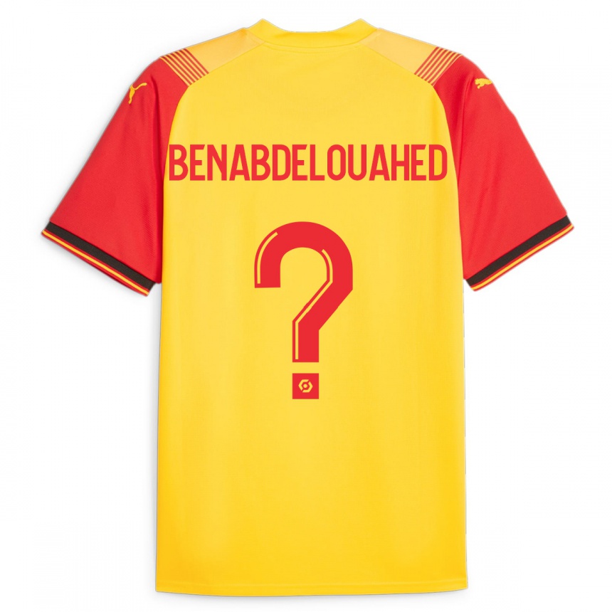 Kids Football Kaïs Benabdelouahed #0 Yellow Home Jersey 2023/24 T-Shirt Canada