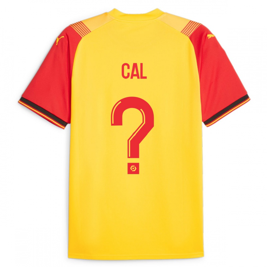 Kids Football Mathys Cal #0 Yellow Home Jersey 2023/24 T-Shirt Canada