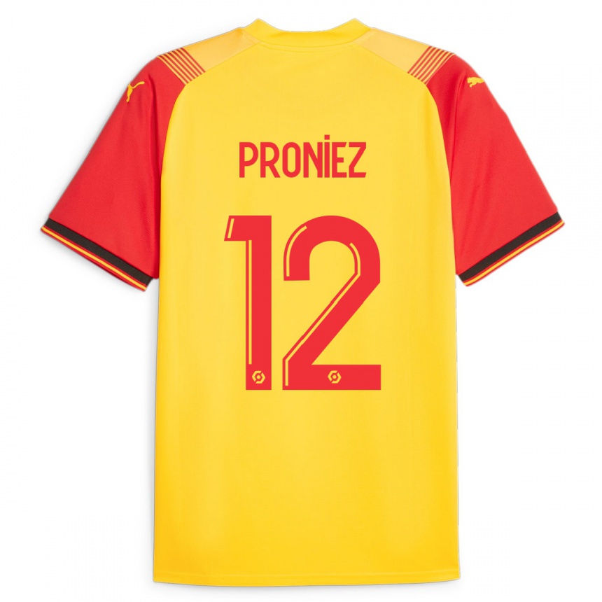 Enfant Football Maillot Fany Proniez #12 Jaune Tenues Domicile 2023/24 Canada