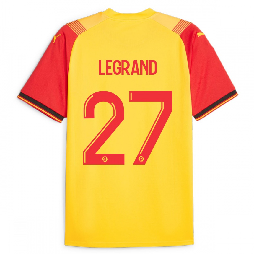 Enfant Football Maillot Bérénice Legrand #27 Jaune Tenues Domicile 2023/24 Canada