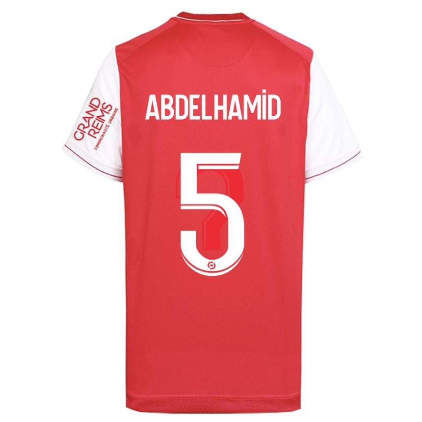 Enfant Football Maillot Yunis Abdelhamid #5 Rouge Tenues Domicile 2023/24 Canada