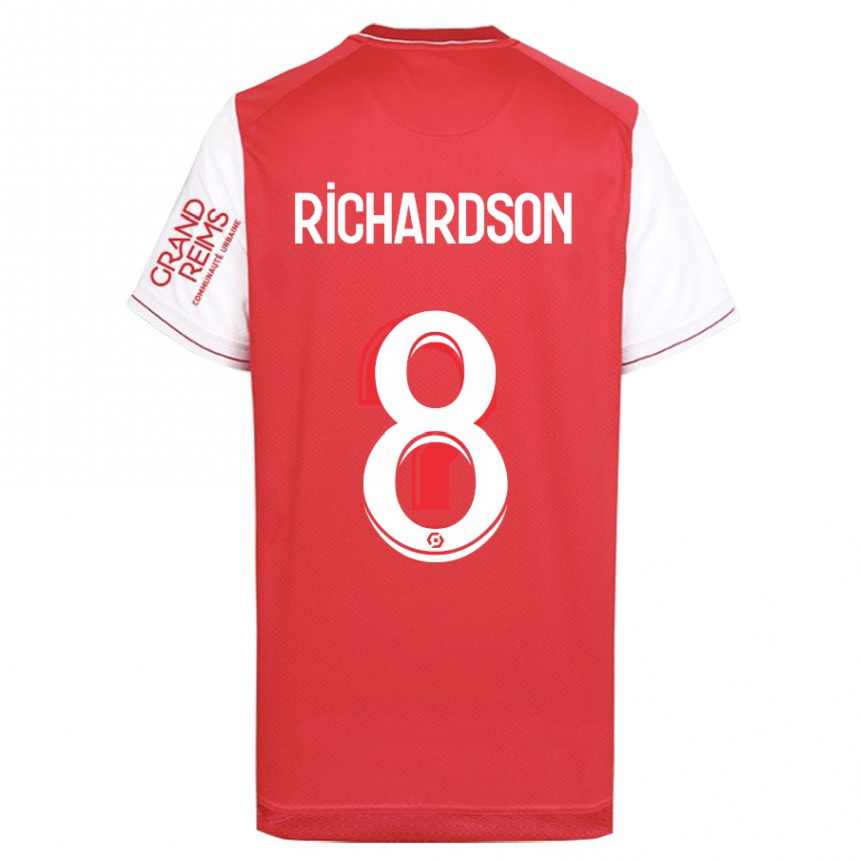 Kids Football Amir Richardson #8 Red Home Jersey 2023/24 T-Shirt Canada