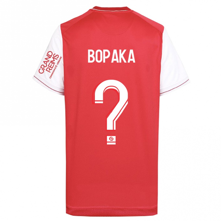 Kids Football Yohann Bopaka #0 Red Home Jersey 2023/24 T-Shirt Canada