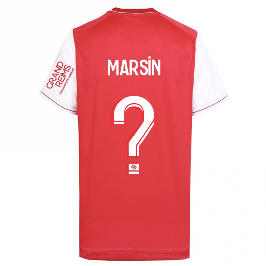 Kids Football Antonin Marsin #0 Red Home Jersey 2023/24 T-Shirt Canada