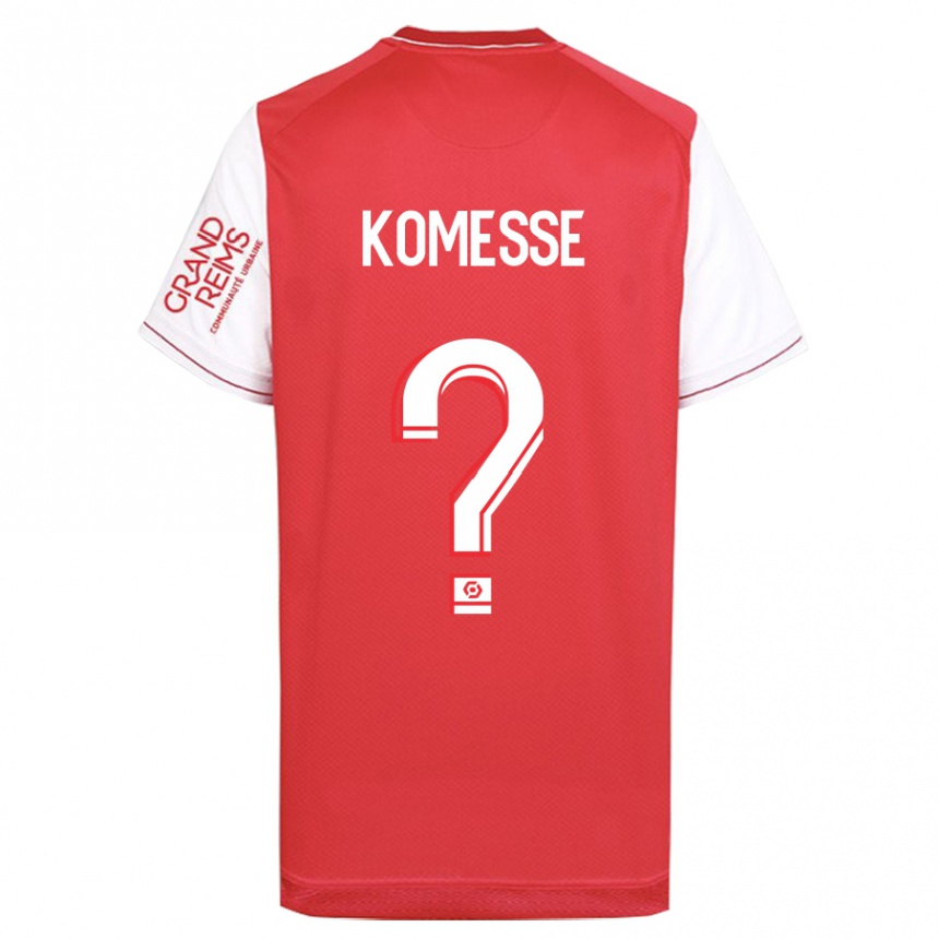 Kids Football Josias Sabone Komesse #0 Red Home Jersey 2023/24 T-Shirt Canada