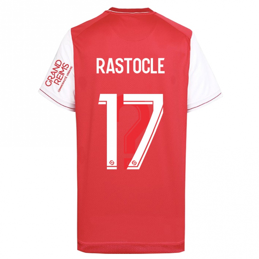 Kids Football Jade Rastocle #17 Red Home Jersey 2023/24 T-Shirt Canada