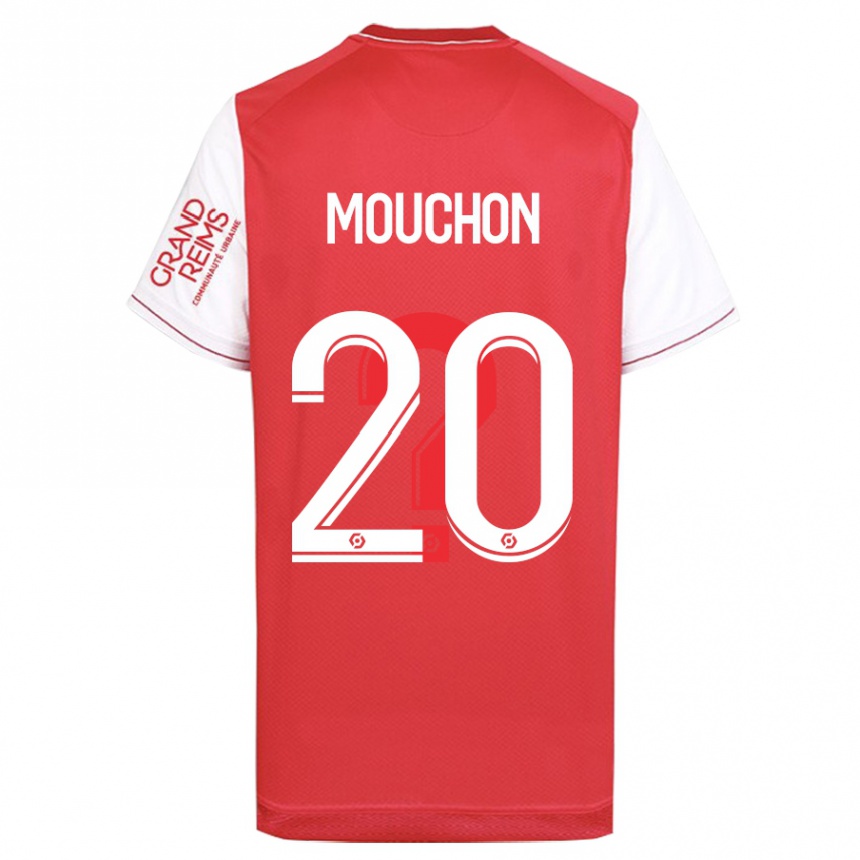 Kids Football Noemie Mouchon #20 Red Home Jersey 2023/24 T-Shirt Canada