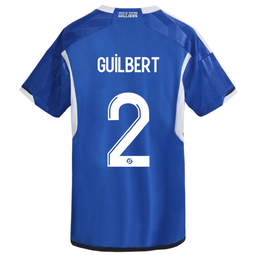 Enfant Football Maillot Frédéric Guilbert #2 Bleu Tenues Domicile 2023/24 Canada