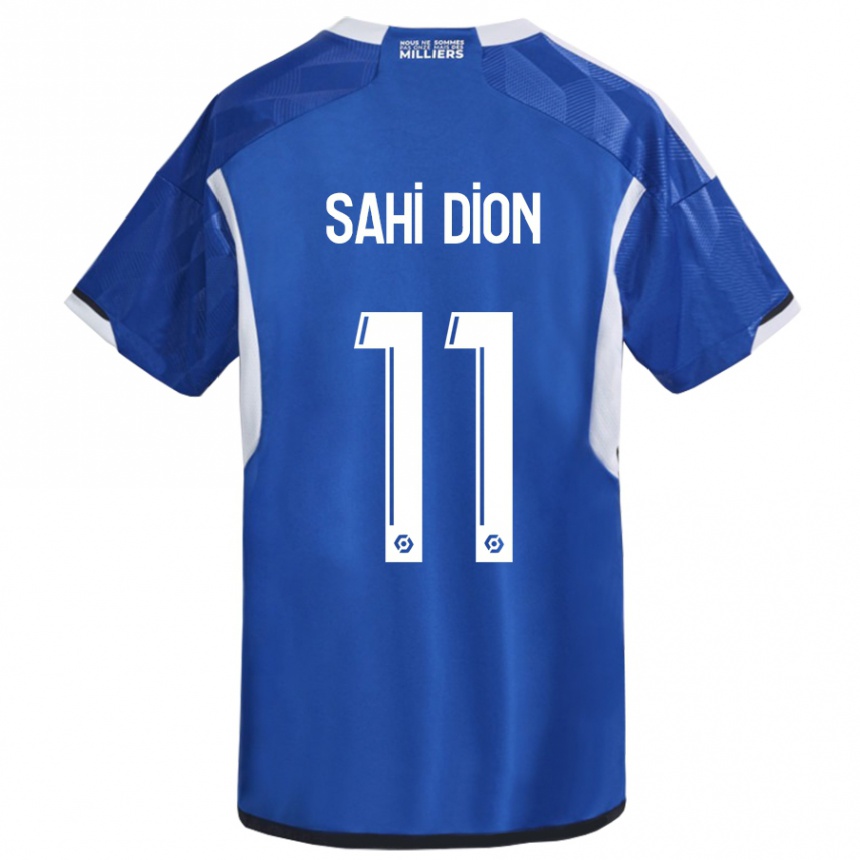 Kids Football Moïse Sahi Dion #11 Blue Home Jersey 2023/24 T-Shirt Canada