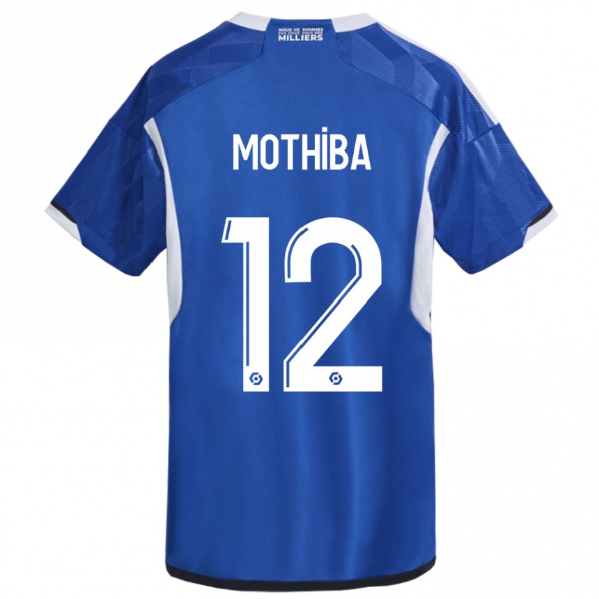 Kids Football Lebo Mothiba #12 Blue Home Jersey 2023/24 T-Shirt Canada