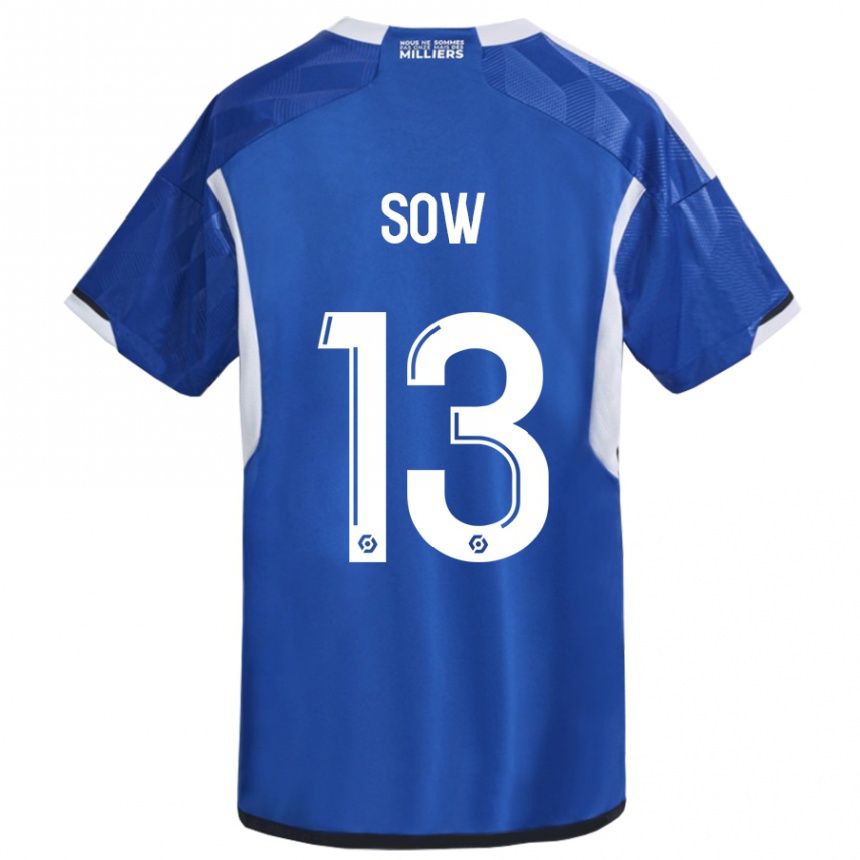 Kids Football Saïdou Sow #13 Blue Home Jersey 2023/24 T-Shirt Canada